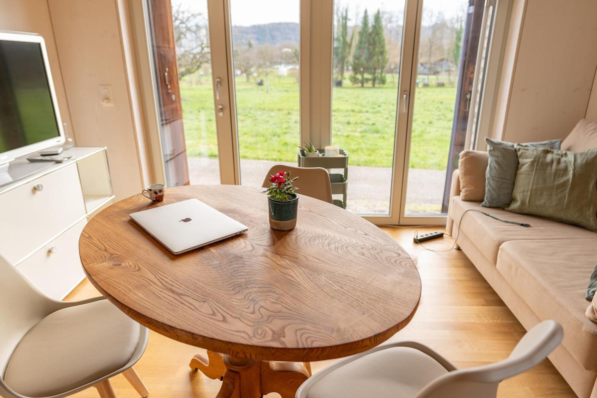Tiny House Chez Claudine - Relaxen, Workspace, Naehe Thermen, Netflix, Free Parking & Wifi Brugg  Dış mekan fotoğraf